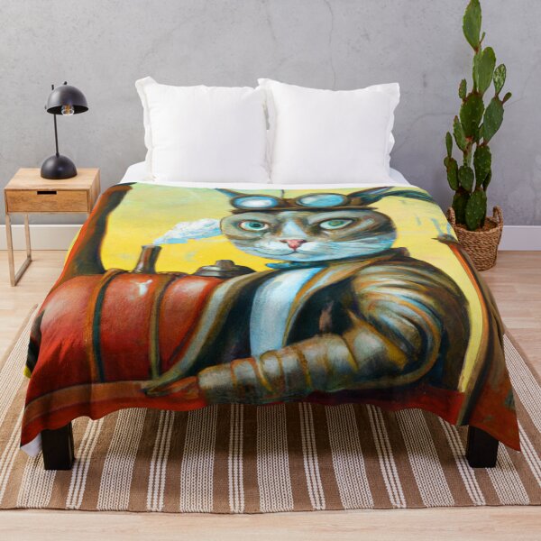 Item preview, AI Generated Art, Cat Train Driver 2 designed and sold by Elvira Hyvönen.