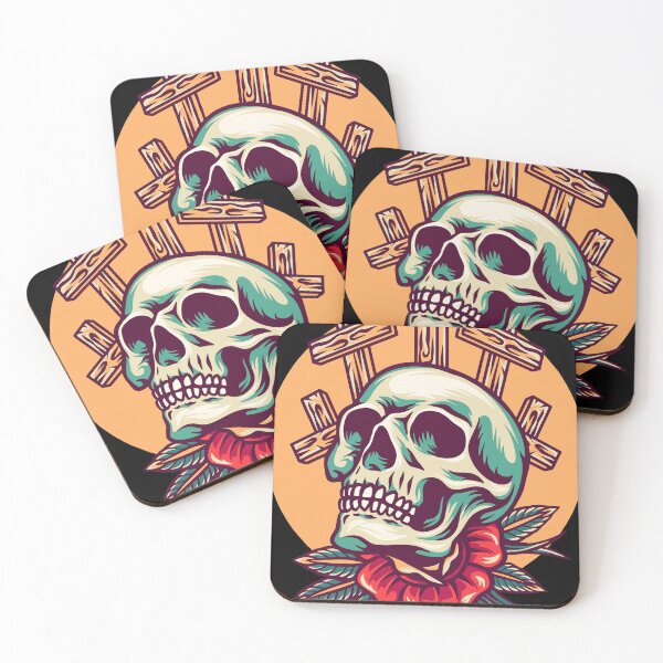 Item preview, Skull And Cross Retro Illustration designed and sold by STR Graphs.