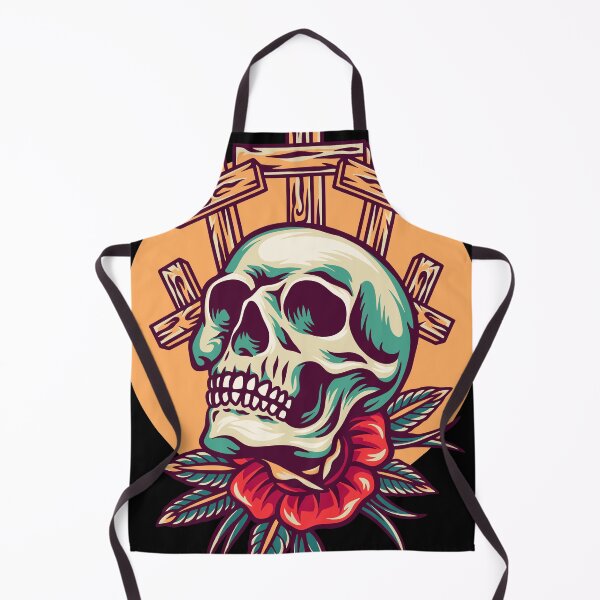 Item preview, Skull And Cross Retro Illustration designed and sold by STR Graphs.