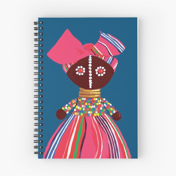 Item preview, African doll pink Mama on electric background designed and sold by mariam-h.