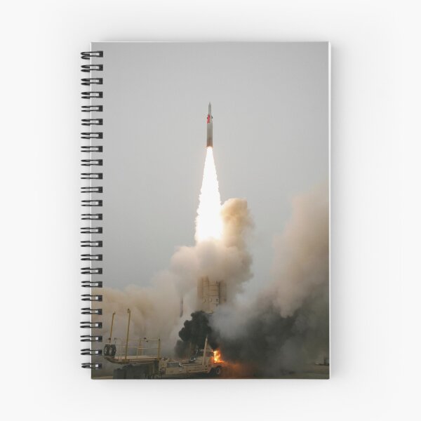 Item preview, STK100621M-An Arrow anti-ballistic missile interceptor is launched from its mobile platform designed and sold by StocktrekImages.