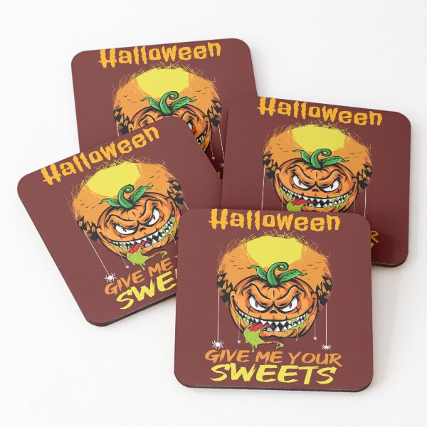 Item preview, Give Me Your Sweets Scary Pumpkin Happy Halloween designed and sold by Mounirmsaadi.