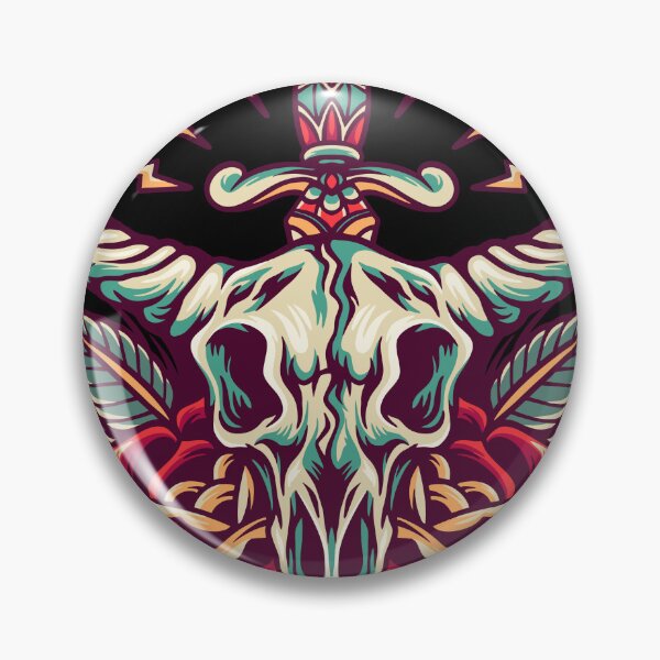 Item preview, Skull Goat Retro Illustration designed and sold by STR Graphs.