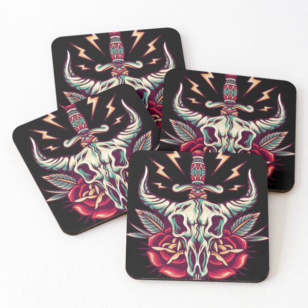 Item preview, Skull Goat Retro Illustration designed and sold by STR Graphs.