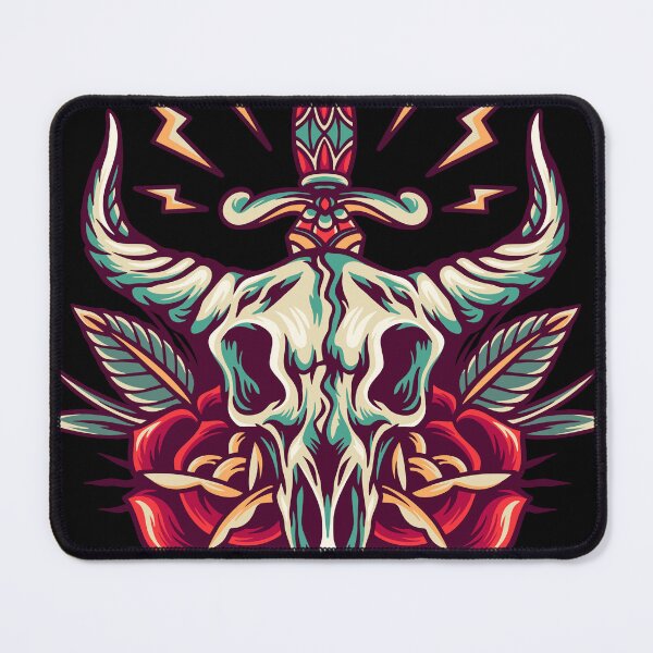Item preview, Skull Goat Retro Illustration designed and sold by STR Graphs.