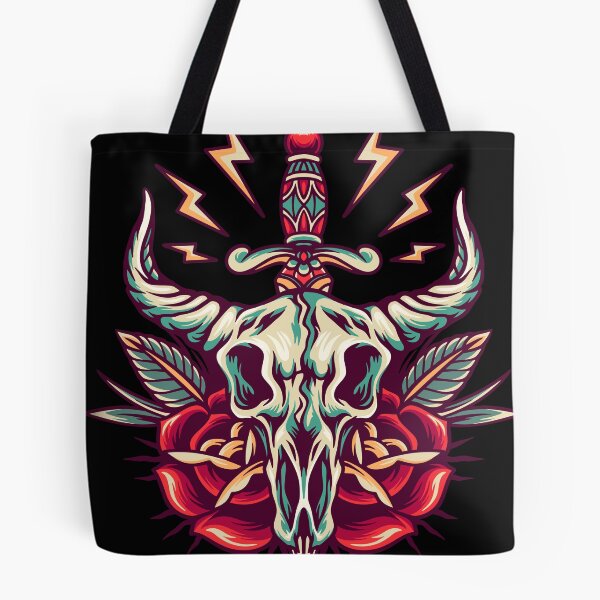 Item preview, Skull Goat Retro Illustration designed and sold by STR Graphs.