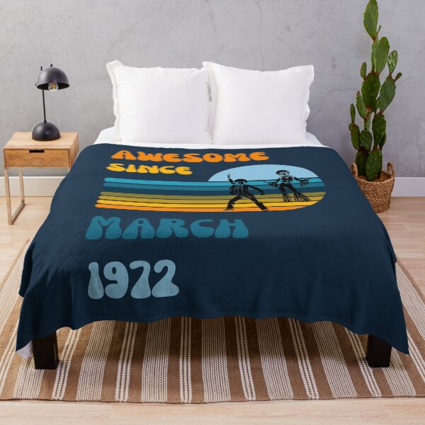 Item preview, Awesome since March 1972 | Born March 1972 | Made in March 1972 | Legend since March 1972 | Birthday Gift for 50 year old mom dad grandma grandpa | Vintage Retro 70s Birthday gift idea designed and sold by Saffire6.