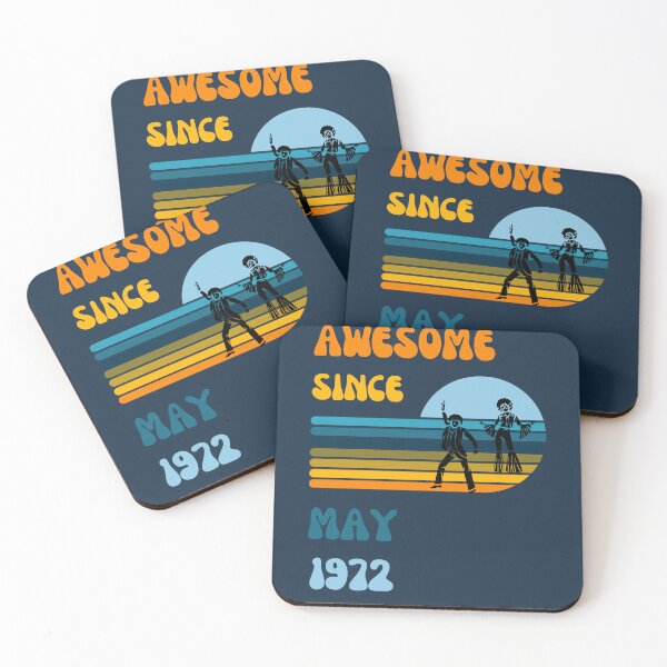 Item preview, Awesome since May 1972 | Born May 1972 | Made in May 1972 | Legend since May 1972 | Birthday Gift for 50 year old mom dad grandma grandpa | Vintage Retro 70s Birthday gift idea designed and sold by Saffire6.
