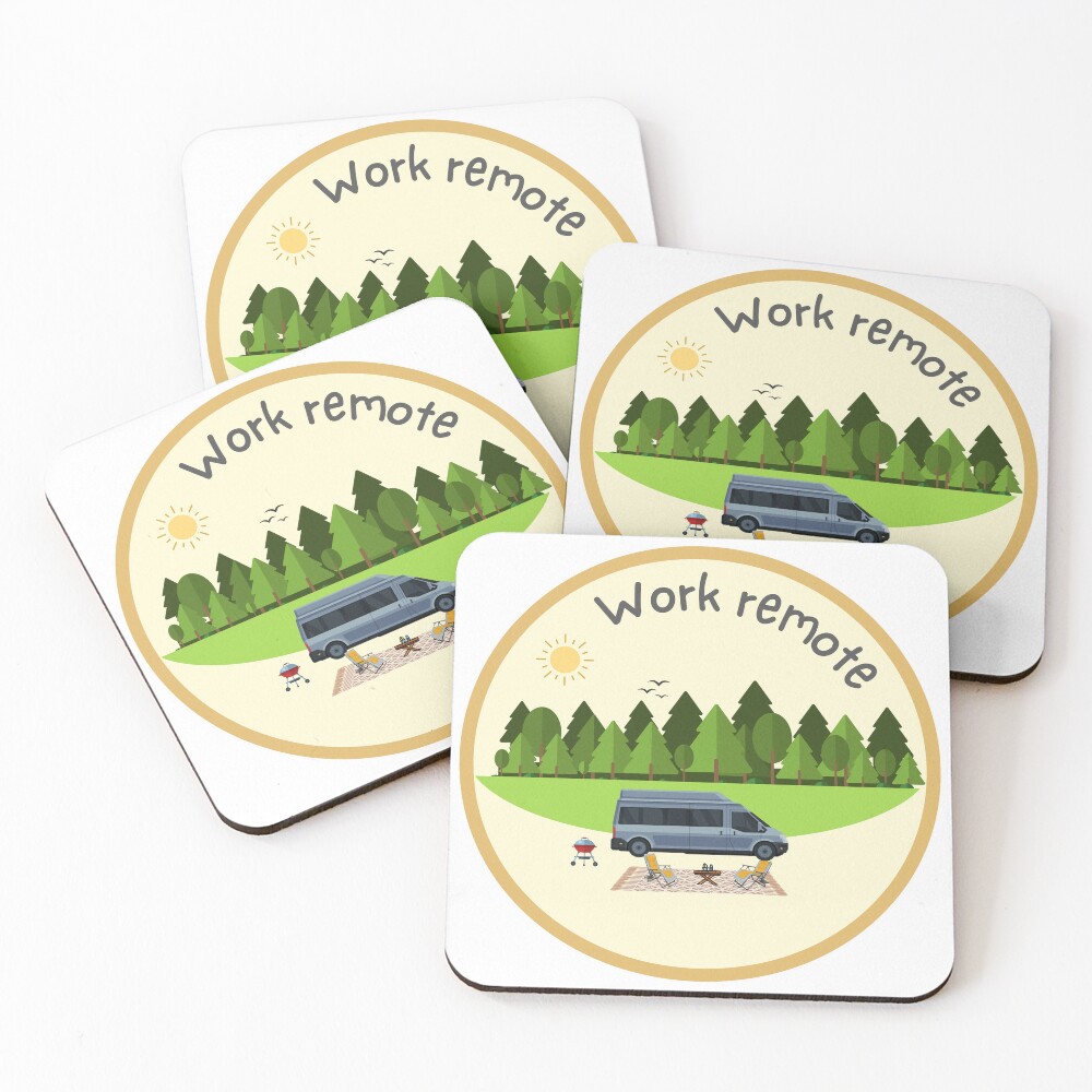 Item preview, Coasters (Set of 4) designed and sold by StuckOnCamping.