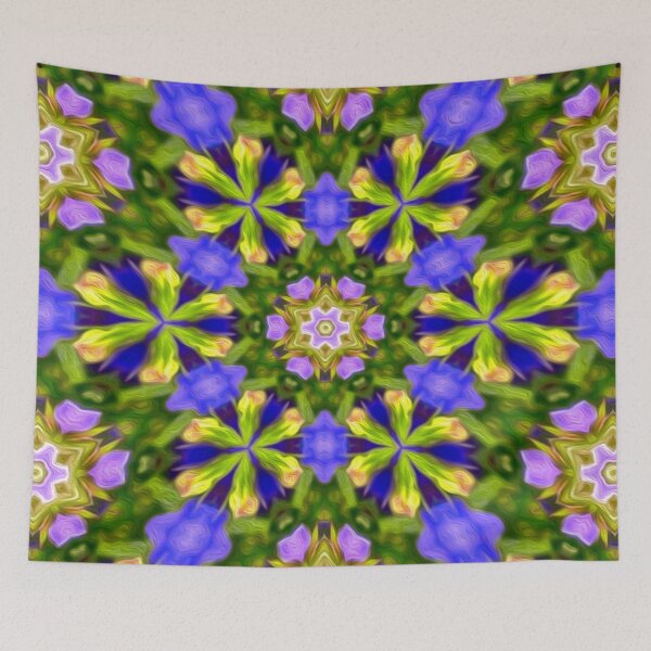 Item preview, Pretty purple flower pattern designed and sold by Patternflower.