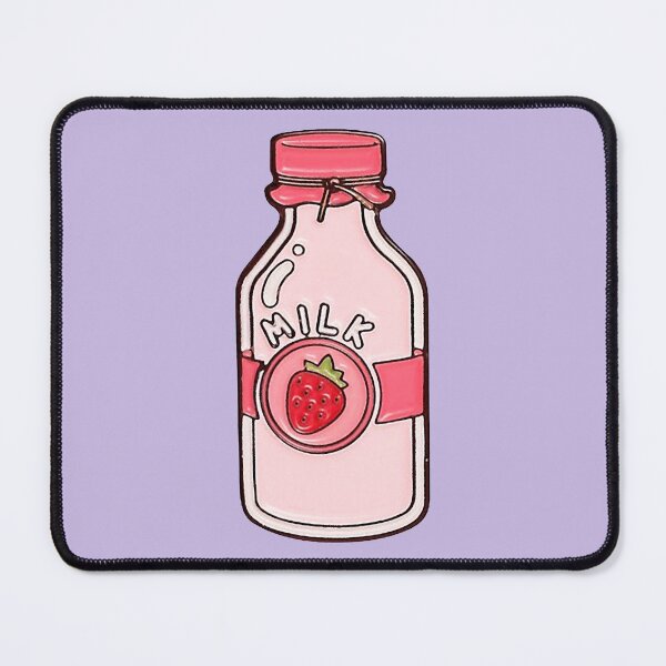 Item preview, bottle of strawberry milk designed and sold by si3iy.