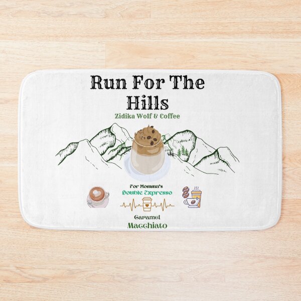 Item preview, Run For The Hills For Zidika Wolf And Coffee Double Expresso designed and sold by Darlene Douglas-Jackson.