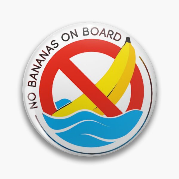 Item preview, NO BANANAS ON BOARD designed and sold by Racingdecals.