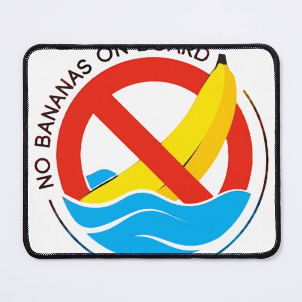 Item preview, NO BANANAS ON BOARD designed and sold by Racingdecals.