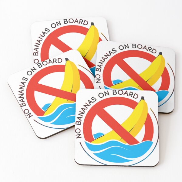 Item preview, NO BANANAS ON BOARD designed and sold by Racingdecals.