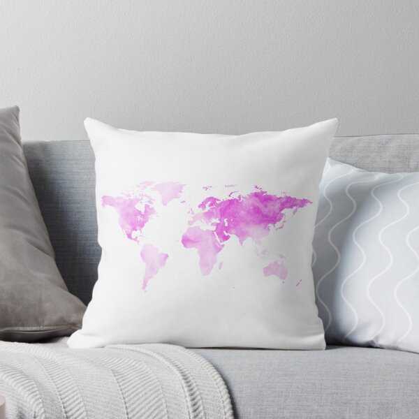 Item preview, World Map Pink designed and sold by lukassfr.