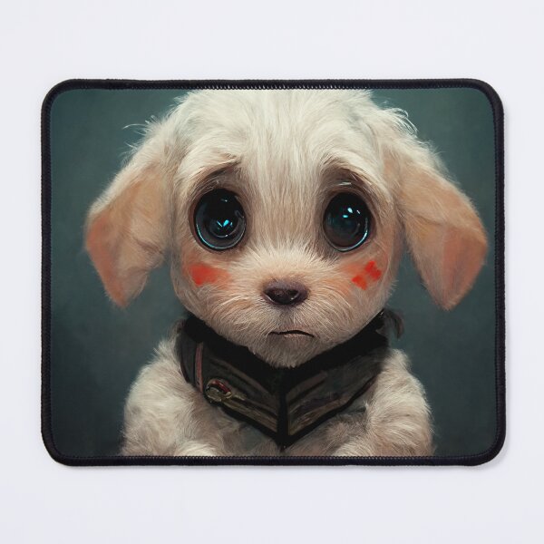 Item preview, Adorable Small Regretful Puppy with Beautiful Big Shine Eyes designed and sold by SingularityGeek.