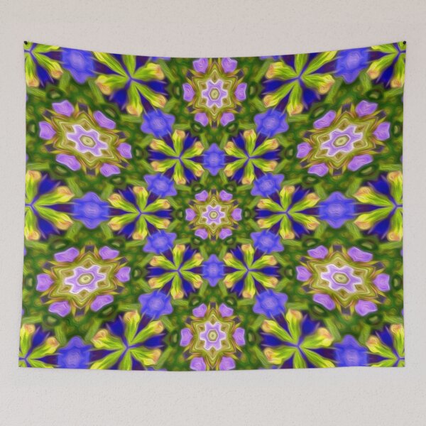 Item preview, Pretty purple flower pattern designed and sold by Patternflower.