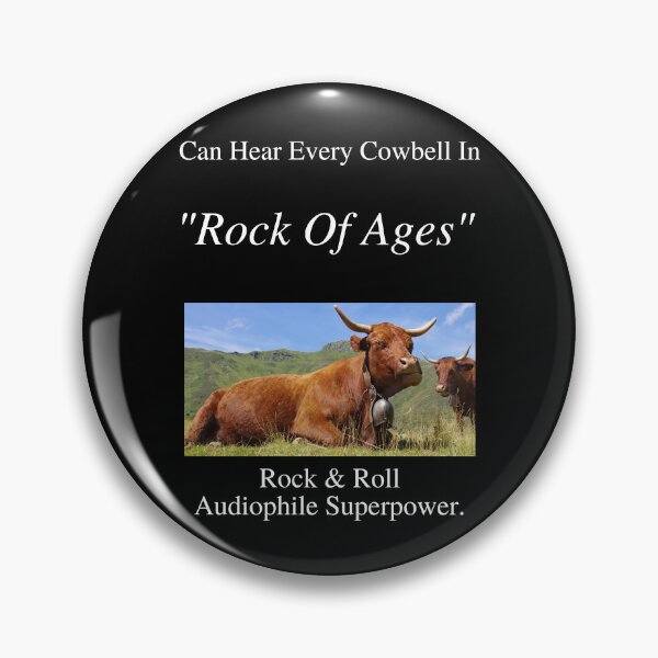 Item preview, Rock And Roll Audiophile Hear Every Cowbell Rock of Ages 01 White Text designed and sold by TWMBDesigns.