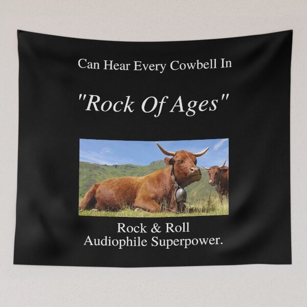 Item preview, Rock And Roll Audiophile Hear Every Cowbell Rock of Ages 01 White Text designed and sold by TWMBDesigns.