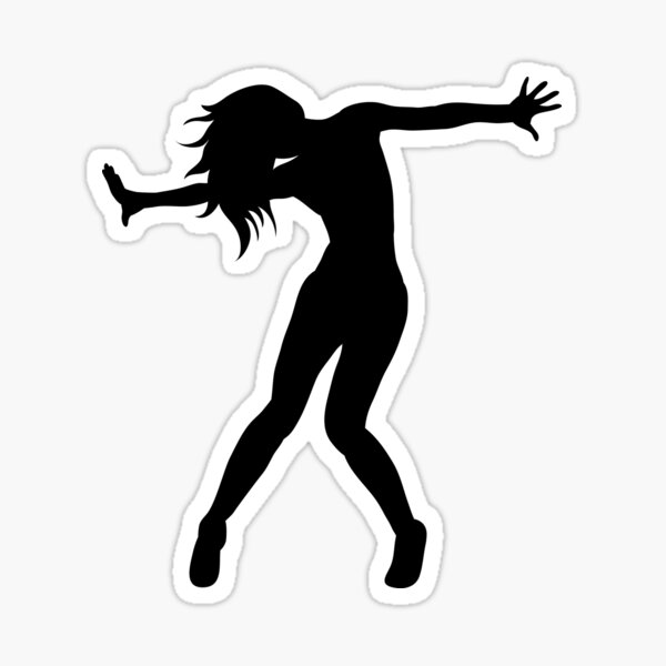 "Dance silhouette " Sticker for Sale by manosc Redbubble
