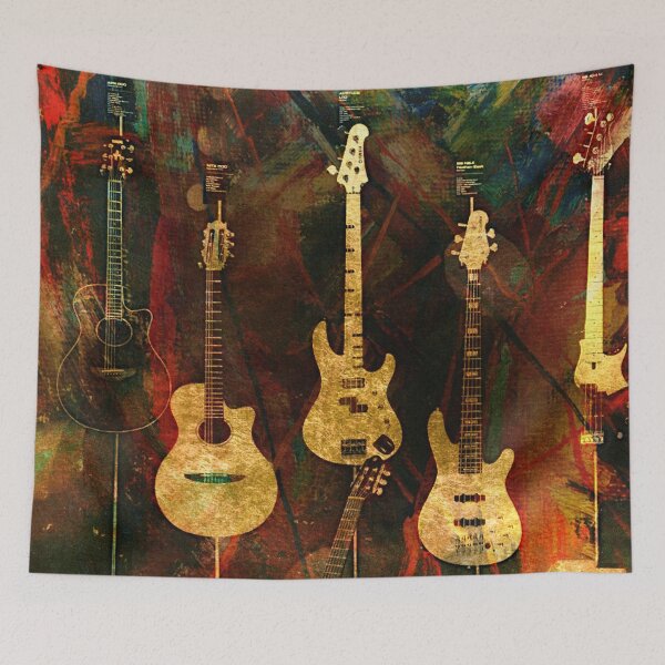 Item preview, Music instrument - Guitar Art Print - For Music Lovers designed and sold by RSDigitalPrintDesign.