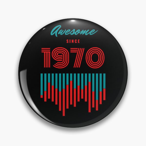Item preview, Awesome since 1970 birthday gift graphic design  designed and sold by Tshepomuza.