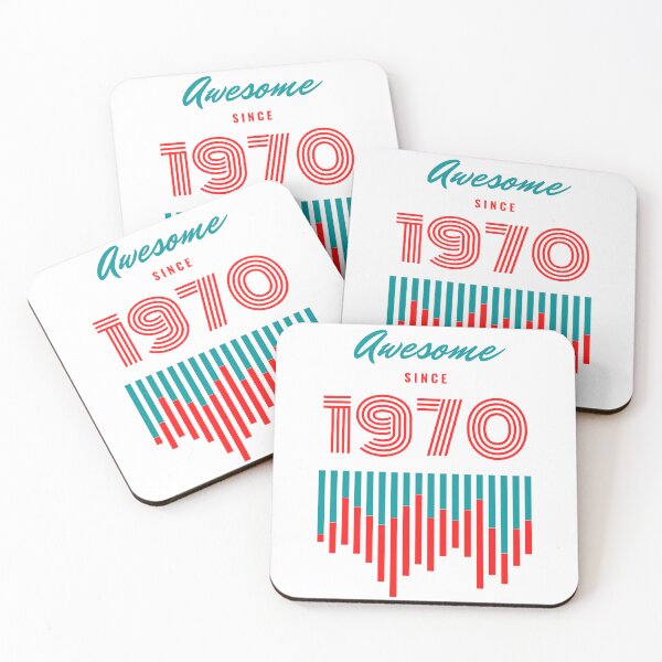 Item preview, Awesome since 1970 birthday gift graphic design  designed and sold by Tshepomuza.