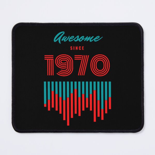 Item preview, Awesome since 1970 birthday gift graphic design  designed and sold by Tshepomuza.