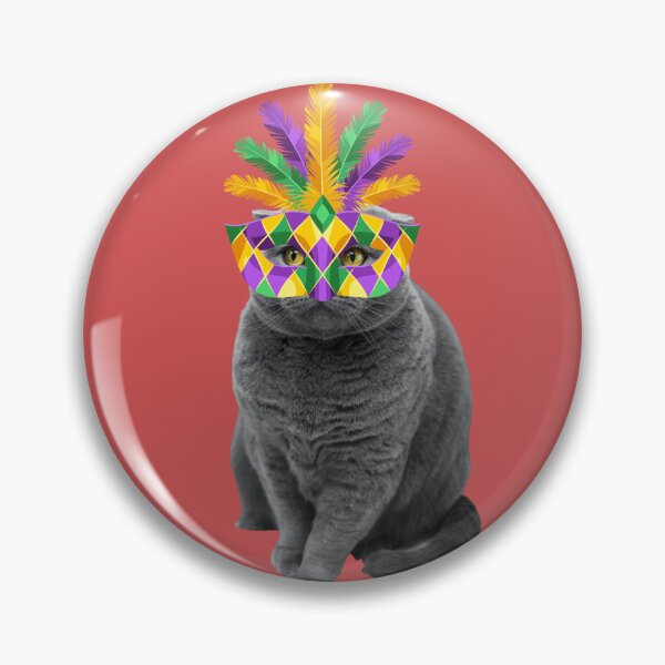Item preview, Cute Cat Wearing Mardi Gras Shirt Kids Girls Women designed and sold by variety1.