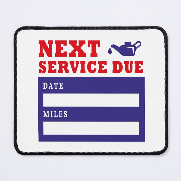 Item preview, Oil Change Date, Next Service Due Reminder Oil Sign Next Service Car designed and sold by Shozon.
