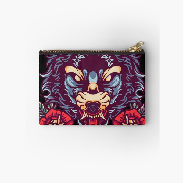 Item preview, Wolf And Rose Retro Illustration designed and sold by STR Graphs.