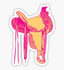 Western Saddle Sticker
