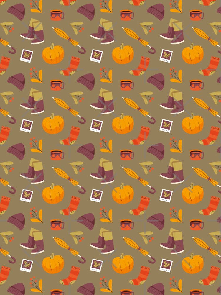Thumbnail 4 of 4, iPhone Case, Hello Autumn Pattern designed and sold by kapiks.