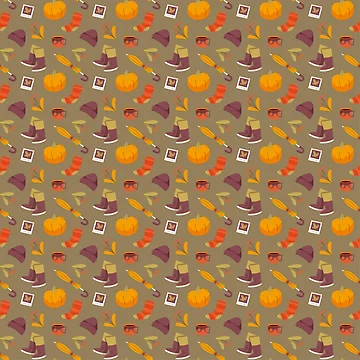 Artwork thumbnail, Hello Autumn Pattern by kapiks