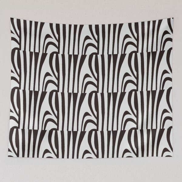 Item preview, white,black,striped pattern,zebra pattern designed and sold by zzzozzo.