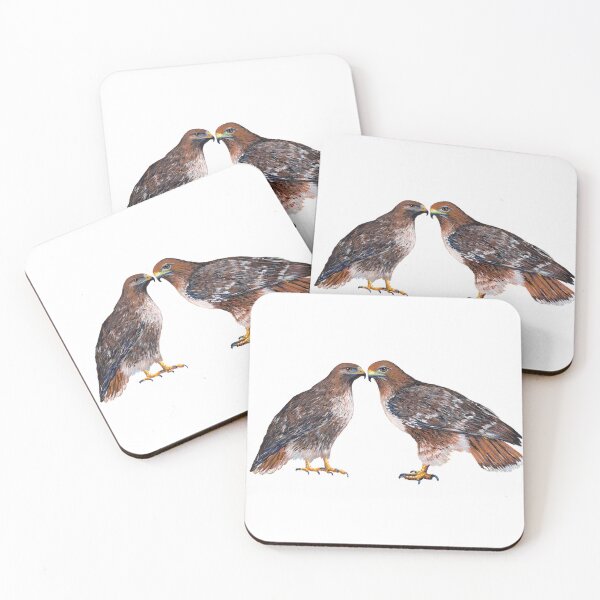 Item preview, Red Tailed Hawk Couple designed and sold by Roy & Tiffany.
