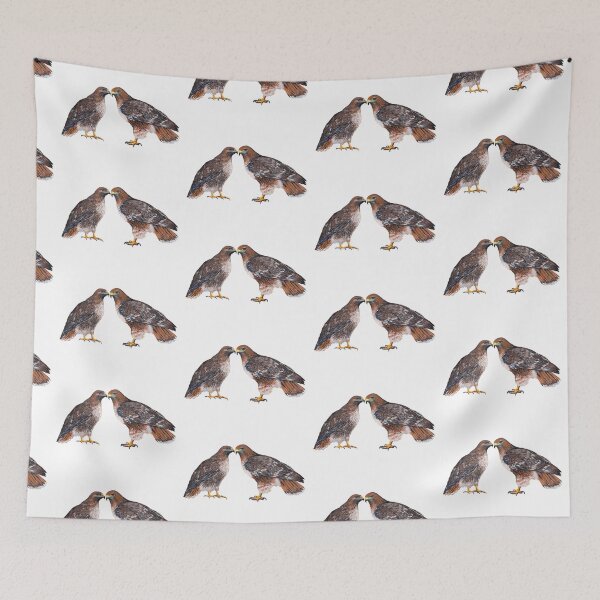 Item preview, Red Tailed Hawk Couple designed and sold by Roy & Tiffany.
