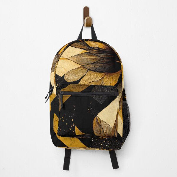 Item preview, Kaleidoscope flower black and gold designed and sold by artofbelletz.