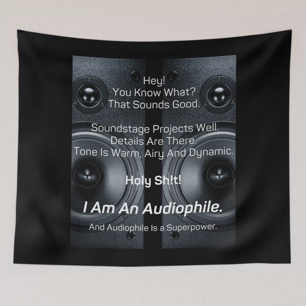 Item preview, I am An Audiophile And Audiophile Is A Superpower 01 White Text designed and sold by TWMBDesigns.