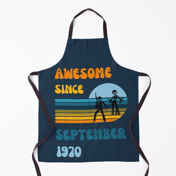 Item preview, Awesome since September 1970 | Born September 1970 | Made in September 1970 | Legend since September 1970 | Birthday Gift for 50 year old mom dad grandma grandpa | Vintage Retro 70s Birthday gift idea designed and sold by Saffire6.