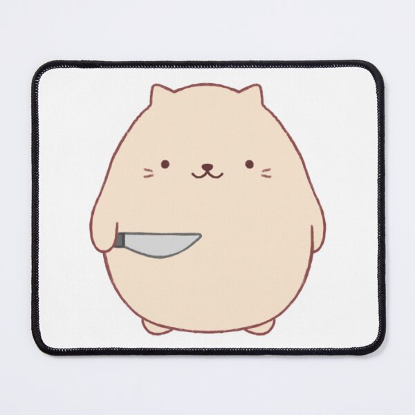 Item preview, stabby cat (white bg) designed and sold by DesignByJennyyy.