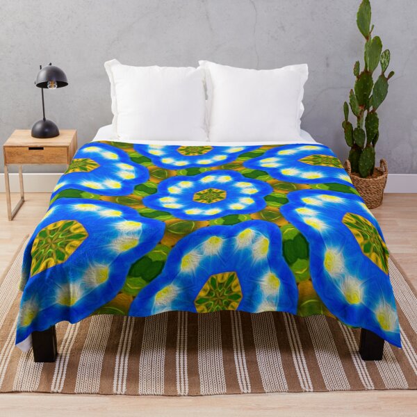 Item preview, Blue morning glory pattern designed and sold by Patternflower.