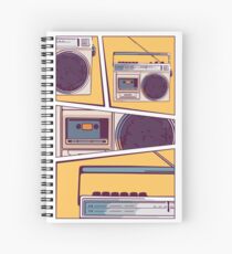Retro Radio Boombox Spiralblock