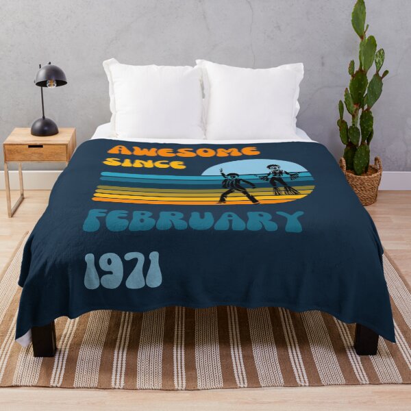 Item preview, Awesome since February 1971 | Born February 1971 | Made in February 1971 | Legend since February 1971 | Birthday Gift for 51 year old mom dad grandma grandpa | Vintage Retro 70s Birthday gift idea designed and sold by Saffire6.