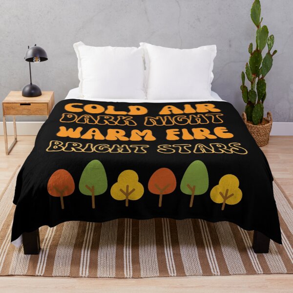 Item preview, Hello Autumn Cold Air Dark Night Warm Fire Bright Stars designed and sold by CoolCreative.