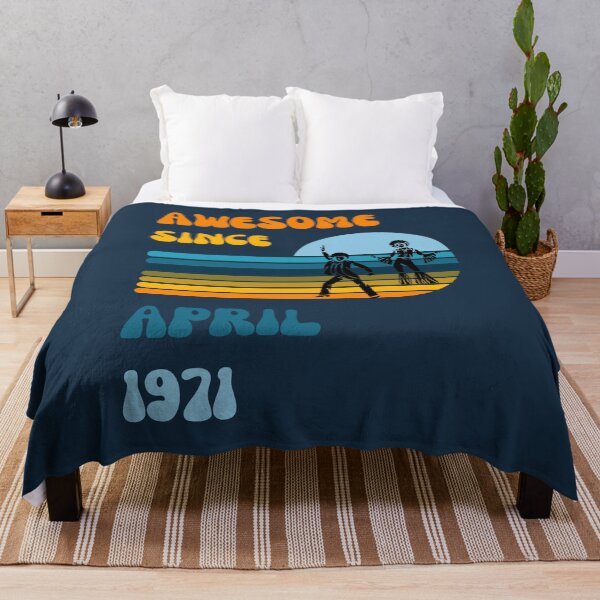 Item preview, Awesome since April 1971 | Born April 1971 | Made in April 1971 | Legend since April 1971 | Birthday Gift for 51 year old mom dad grandma grandpa | Vintage Retro 70s Birthday gift idea designed and sold by Saffire6.