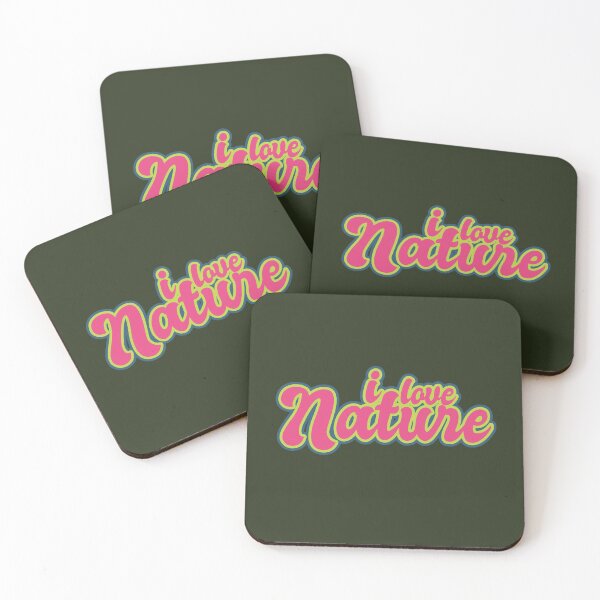 Item preview, I Love Nature - Pink, Green designed and sold by Chubuter.