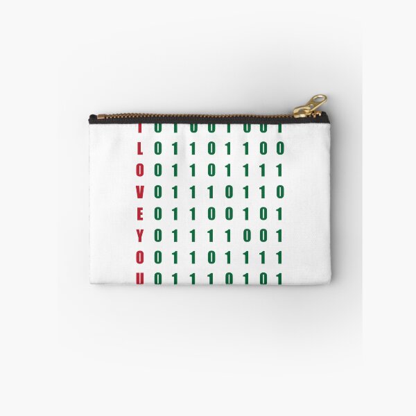 Item preview, I love you in binary language designed and sold by BeCoolByHarun.
