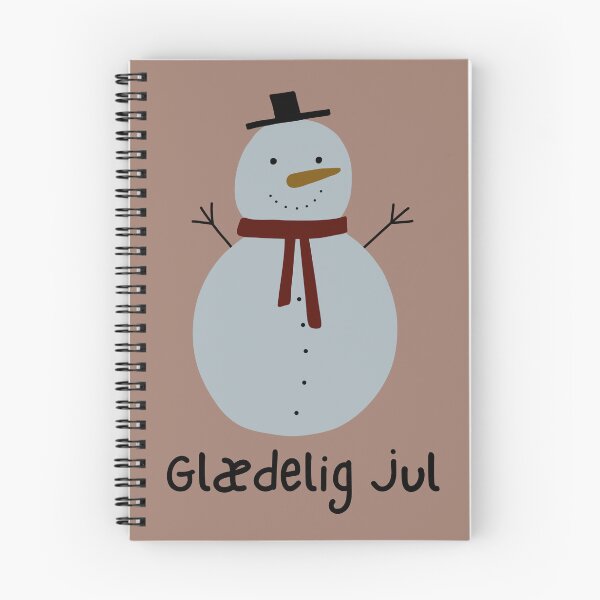 Item preview, Glædelig Jul (happy Christmas in Danish) Julekort snowman Christmas decor Danish Christmas  designed and sold by Pommallina.